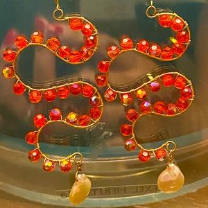 Fresh Water Pearl Gold wire Earrings